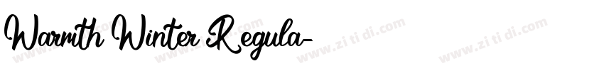 Warmth Winter Regula字体转换 Warmth Winter Regula字体转换